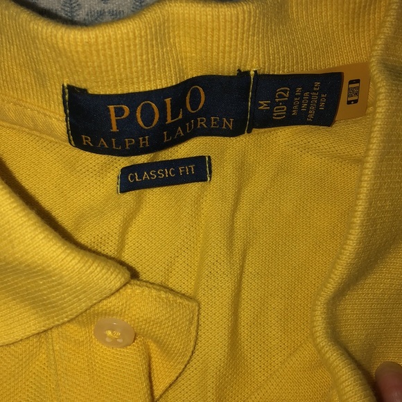 Ralph Lauren polo size 10-12 years boy yellow - Picture 4 of 5